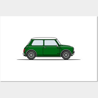 Classic Mini Cooper - Green Posters and Art